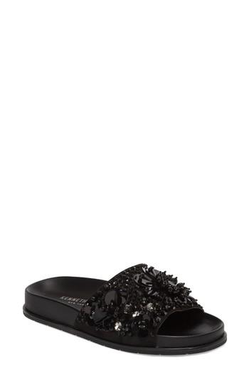 Women's Kenneth Cole New York Xenia Sequin Embellished Sandal M - Black