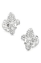 Men's Cufflinks, Inc. Swarovski Fleur De Lis Cuff Links