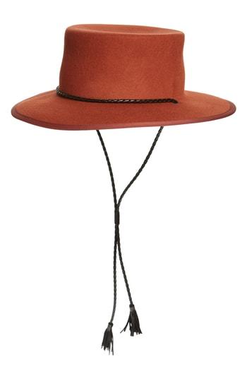 Women's Madewell X Biltmore Felt Stampede Strap Hat - Brown