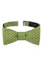 Men's Ted Baker London Alternating Dot Silk Bow Tie, Size - Green