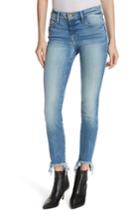Women's Frame Le Skinny De Jeanne Fray Hem Stiletto Jeans - Blue