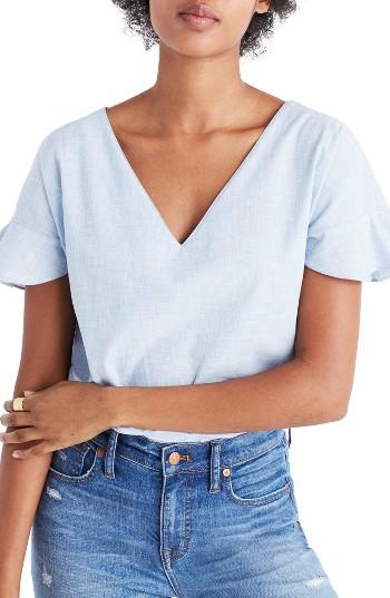 Women's Madewell Sundrift Ruffle Top