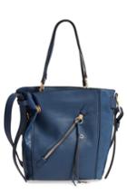 Sr Squared By Sondra Roberts Faux Leather Tote - Blue