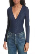 Women's Twenty V-neck Bodysuit - Blue