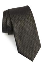 Men's Boss Check Silk Tie, Size - Green