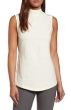Women's Nic+zoe The Perfect Mock Neck Top - Beige