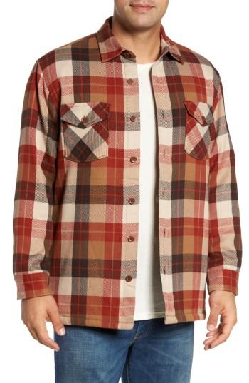 Men's Pendleton Landslide Plaid Shirt Jacket - Orange