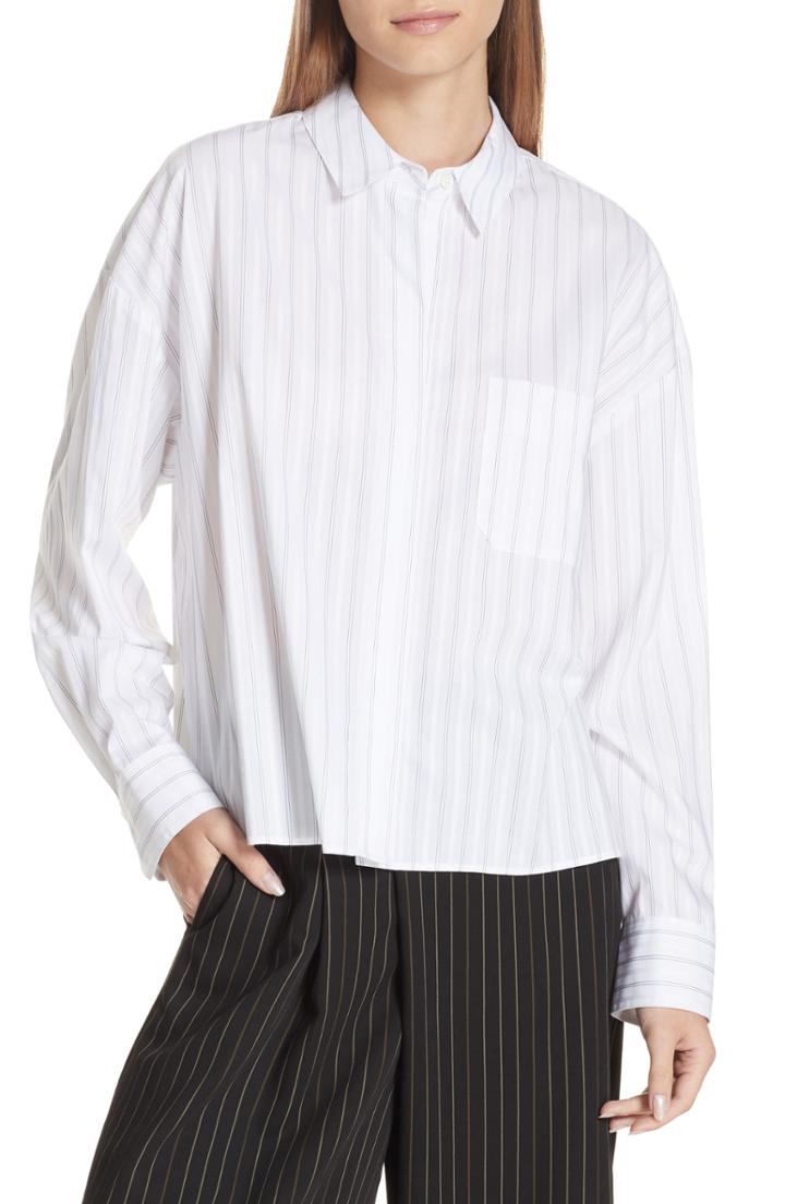 Women's Vince Dobby Stripe Boxy Top