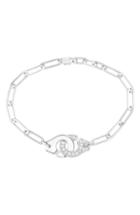 Women's Dinh Van Menottes Pave Diamond Bracelet