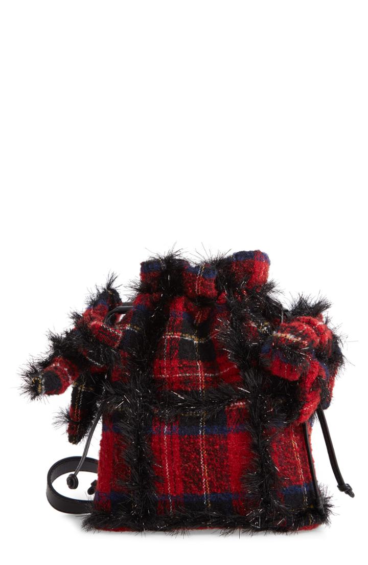 Simone Rocha Tartan Bow Pouch Bag -