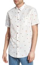 Men's Globe Pizza Print Woven Shirt