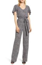 Women's Michael Michael Kors Boho Woodblock Pattern Jumpsuit - Black