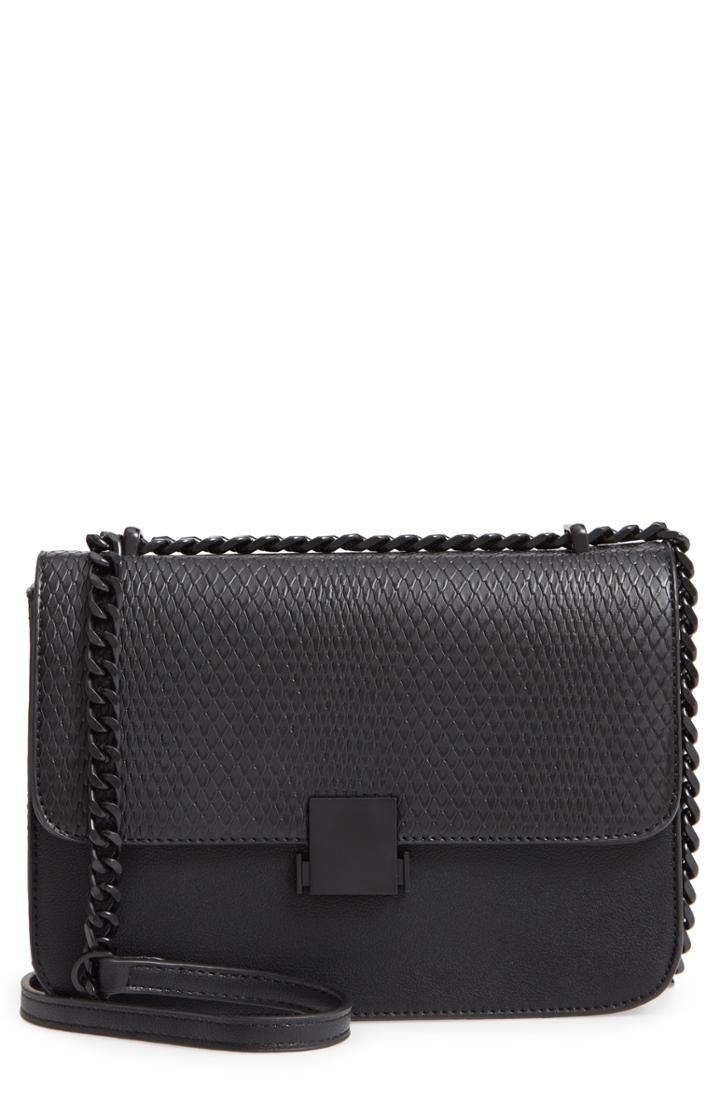 Pixie Mood Drew Faux Leather Crossbody Bag - Black