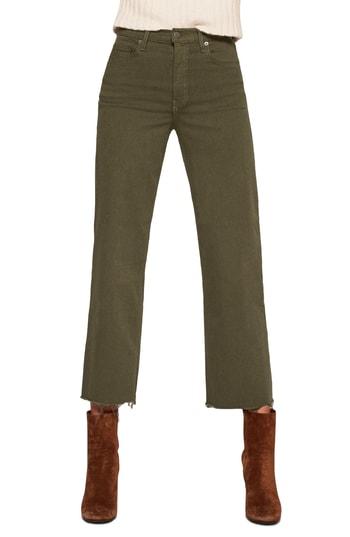 Women's Reformation Stretch Crop Jeans - Green