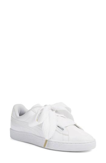 Women's Puma Basket Heart Sneaker .5 M - Red