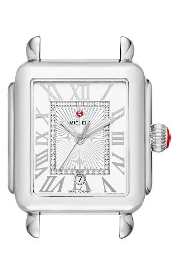 Women's Michele Deco Madison Diamond Dial Watch Case, 33mm X 35mm