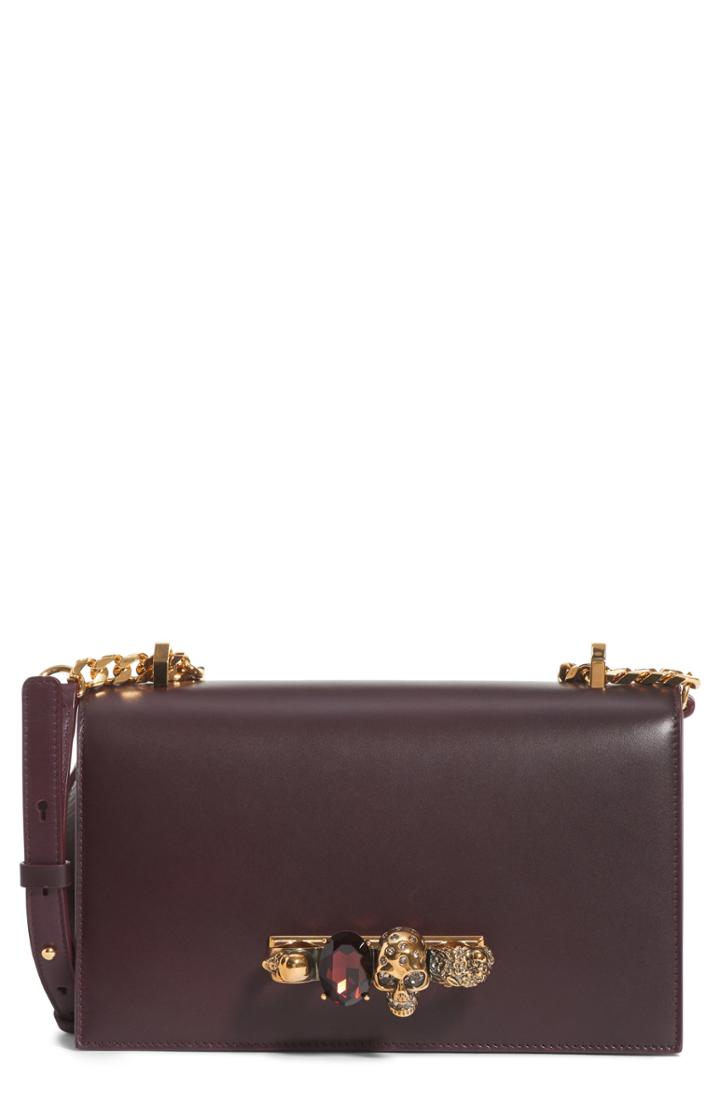 Alexander Mcqueen Leather Crossbody Bag - Purple