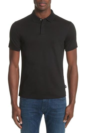 Men's Emporio Armani Slim Fit Polo - Black