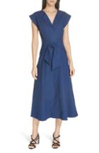 Women's Sea Lennox Belted Midi Dress - Blue