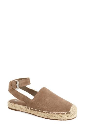 Women's Marc Fisher Ltd Nuri Ankle Strap Espadrille Flat M - Beige