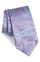 Men's Nordstrom Men's Shop Kline Paisley Silk Tie, Size - Purple
