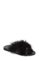 Women's Topshop Fenella Feathered Sandal .5us / 36eu - Black