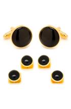 Men's Cufflinks, Inc. Onyx Cuff Link & Stud Set