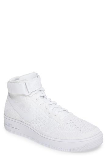 Men's Nike Air Force 1 Ultra Flyknit Mid Sneaker M - White