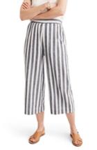 Women's Madewell Huston Stripe Crop Pants, Size - Blue
