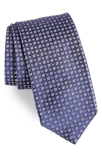 Men's Boss Medallion Neat Silk Tie