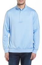 Men's Tommy Bahama Pro Formance Quarter Zip Sweater, Size - Blue