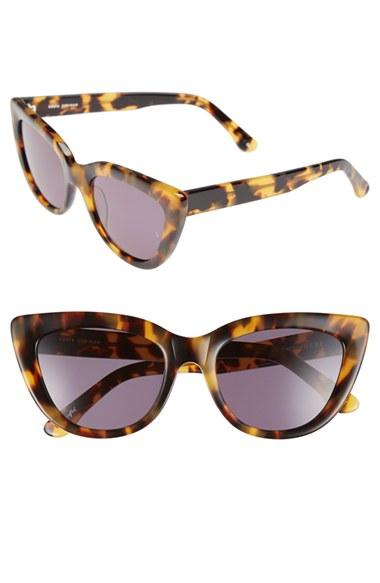 Women's Sunday Somewhere 'laura' 54mm Cat Eye Sunglasses - Marble Tortoise