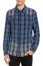 Men's True Religion Brand Jeans Studded Shirt, Size - Blue
