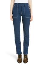 Women's Chloe Slim Straight Leg Jeans Us / 36 Fr - Blue
