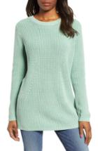 Women's Caslon Tie Back Tunic Sweater, Size - Green