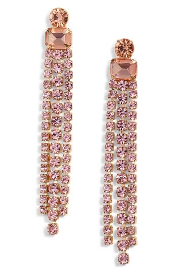 Women's Kate Spade New York Slice Of Stone Crystal Fringe Earrings