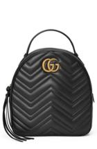 Gucci Gg Marmont Matelasse Quilted Leather Backpack - Beige