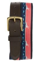 Men's Vineyard Vines Sport Fishing Canvas Club Belt