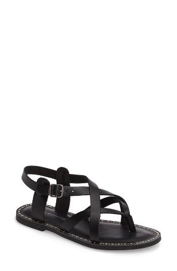 Women's Lucky Brand Adinis Flat Sandal M - Black