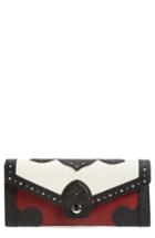 Women's Longchamp Effrontee Leather Wallet - Red