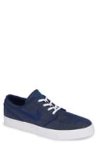 Men's Nike Zoom - Stefan Janoski Sb Canvas Skate Shoe M - Blue
