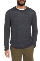 Men's Vince Slim Fit Linen Crewneck Sweater - Black