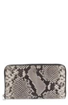 Women's Tory Burch Robinson Leather Continental Wallet - Black
