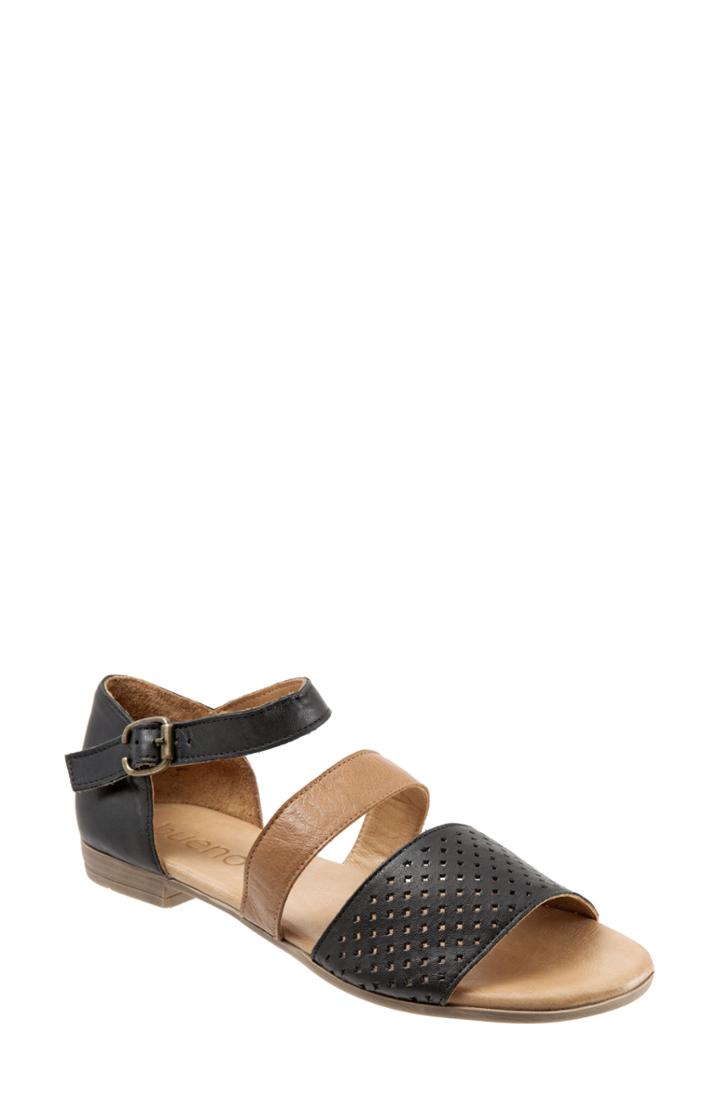 Women's Bueno Janet Perforated Flat Sandal .5-11us / 42eu - Black