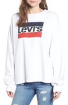 Women's Levi's Logo Big Sleeve Sweatshirt - Grey