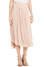 Women's Vince Camuto Pleat Midi Skirt - Pink