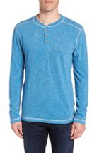 Men's Vintage 1946 Space Dyed Long Sleeve Henley, Size - Blue