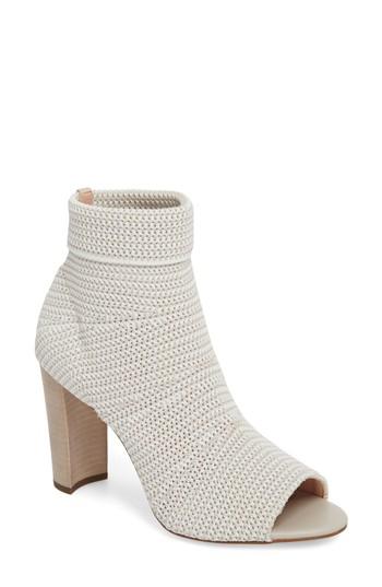 Women's Avec Les Filles Mariah Stretch Peep Toe Bootie M - Grey