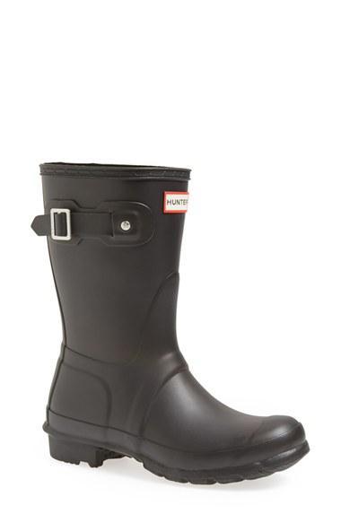 Women's Hunter 'original Short' Rain Boot M - Black