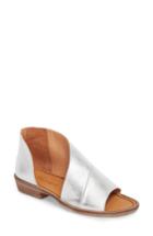 Women's Free People 'mont Blanc' Asymmetrical Sandal Us / 38eu - Metallic